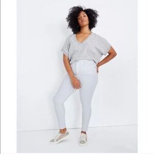 Madewell 10" High Rise Skinny White
Jeans Denim size 35